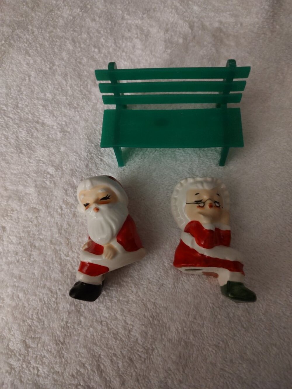 LEFTON Mr and Mrs Claus ceramic vintage